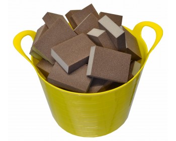 Bucket of Wet And Dry Sanding Sponges